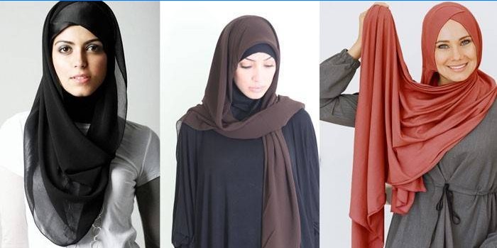 Opções para o hijab elegantemente tricotado