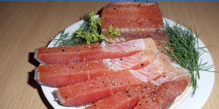 Truta de salmão caseira