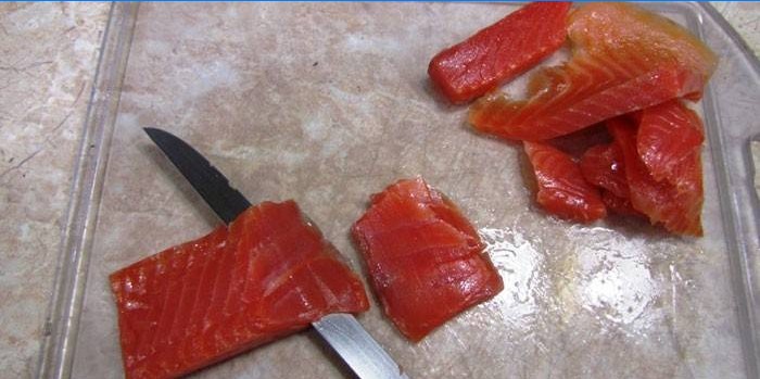 Técnica de corte de peixe