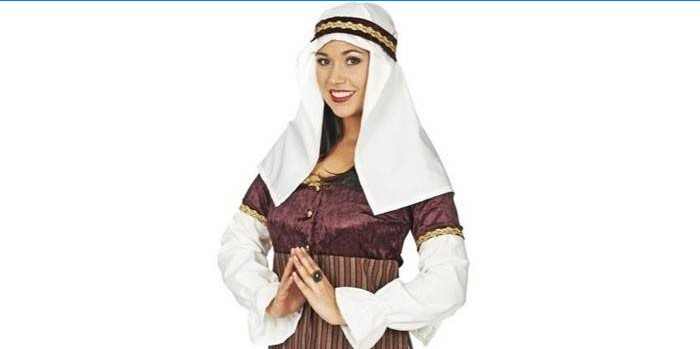 Garota em traje árabe