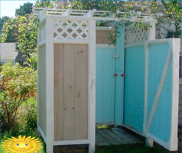 Fotos e ideias para organizar um chuveiro de verão para uma residência de verão