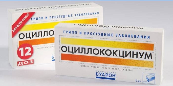 Comprimidos de Oscillococcinum por embalagem