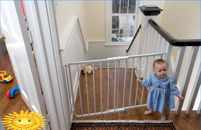 Proteção de escada de crianças