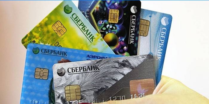 Cartões plásticos Sberbank