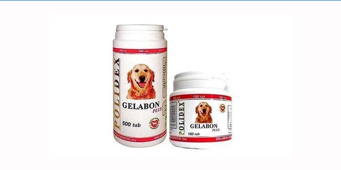Vitaminas para cães Polidex Gelabon plus