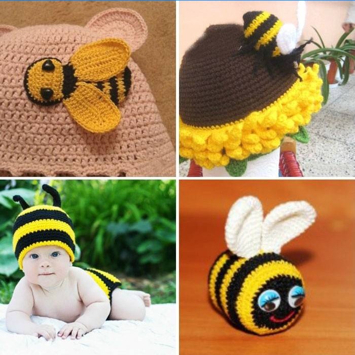 Opções de chapéu de abelha