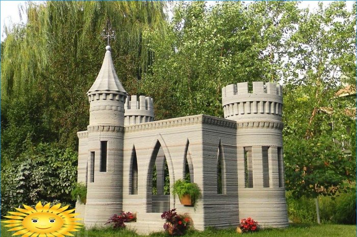 Modelo 3D de um castelo medieval