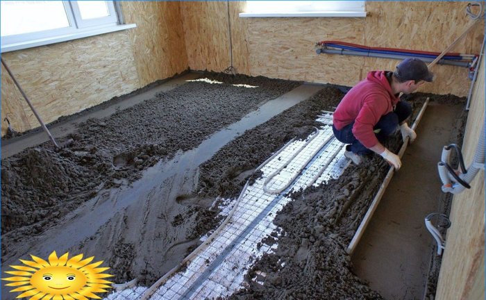 Betonilha de piso semi-seco: tecnologia, prós e contras