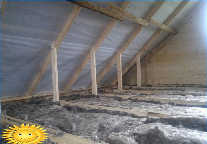 Isolamento térmico de pisos de madeira com lã mineral