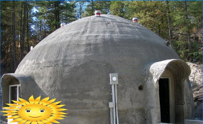 Casa cúpula de concreto