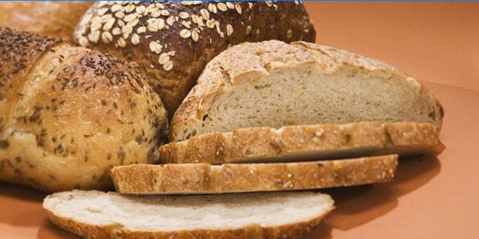 Diferentes tipos de pão integral
