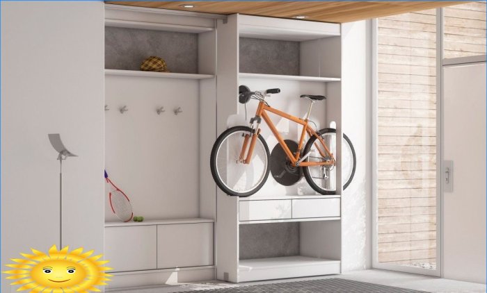 Como guardar uma bicicleta e outros equipamentos esportivos em um apartamento