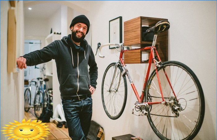 Como guardar uma bicicleta e outros equipamentos esportivos em um apartamento