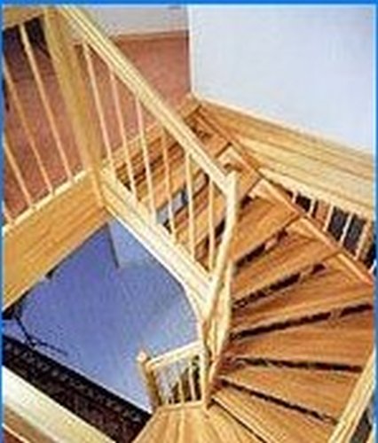 Instalação de uma escada acabada
