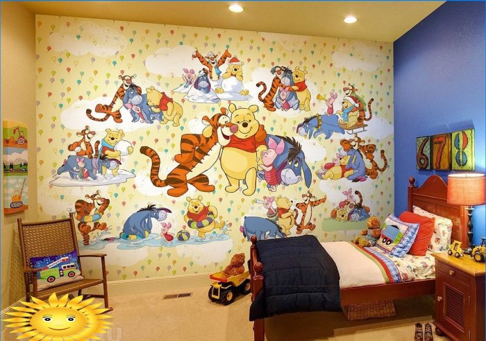 Escolhendo papel de parede para um quarto infantil