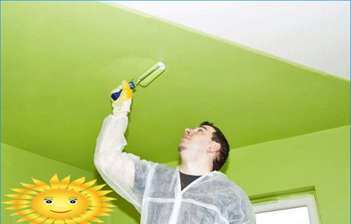 Papel de parede de pintura DIY no teto