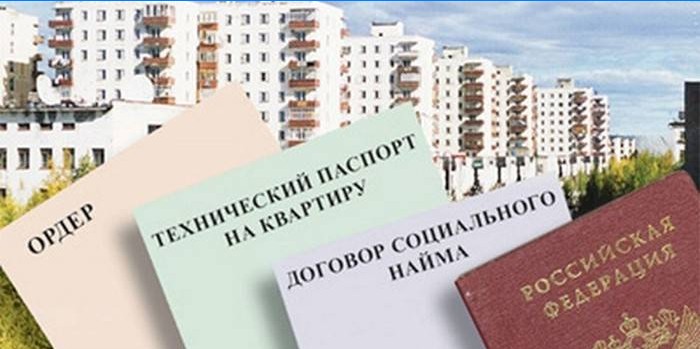 Edifícios residenciais e documentos para a privatização da habitação