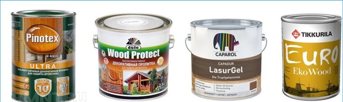 Impregnações de proteção para madeira: Pinotex Ultra, Dufa Wood Protect, Caparol LasurGel, Tikkurila Euro Eko Wood