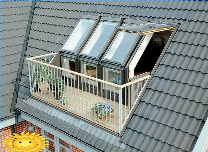 Saída do telhado: opções de arranjo