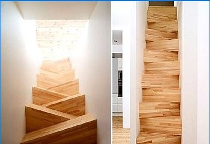 Construção de escadas de madeira