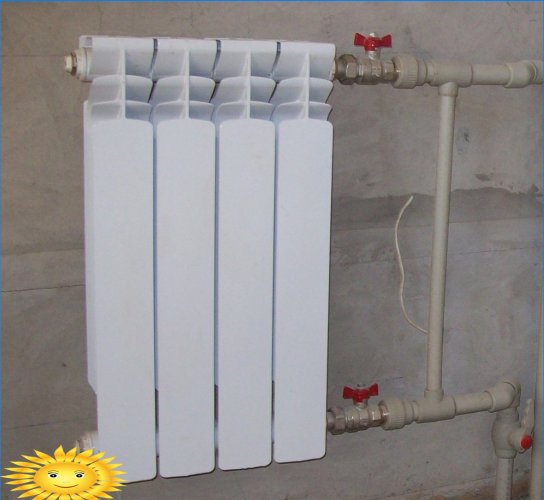 Válvulas de fechamento e controle para radiadores de aquecimento: tipos e finalidade