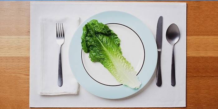 Salada em um prato