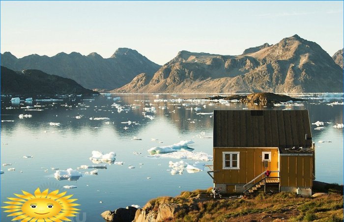 Alojamento isolado em Kulusuk, Leste da Groenlândia