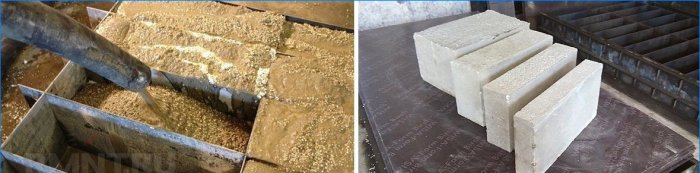 Produção de blocos de concreto de poliestireno