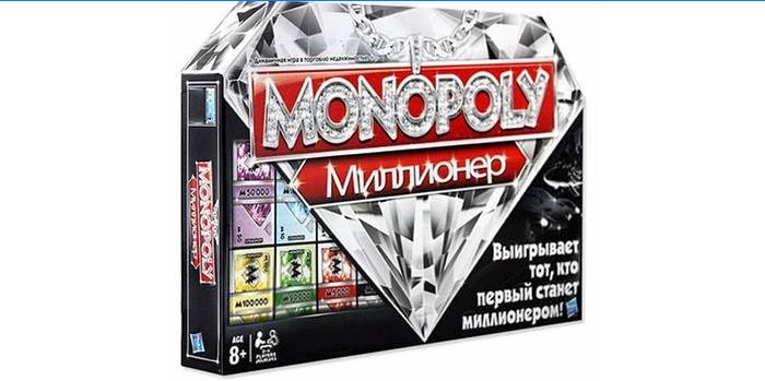 Jogo de tabuleiro Monopoly Millionaire in a box