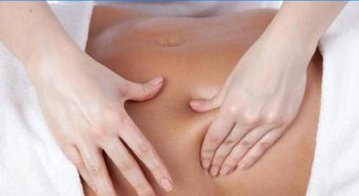 As sessões de massagem ajudarão a quebrar a gordura da barriga