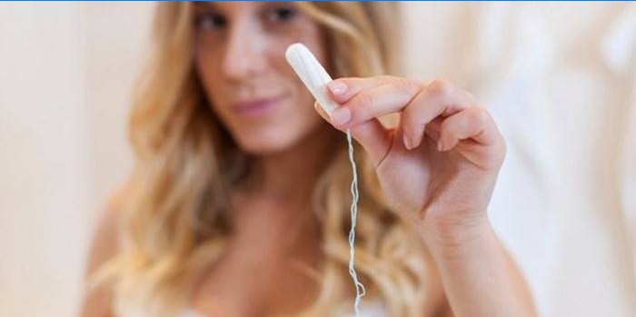 Uso de tampões durante a menstruação