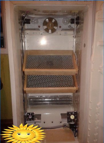 Incubadora de uma geladeira velha