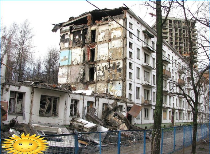 Programa de renovação de edifícios de cinco andares em Moscou