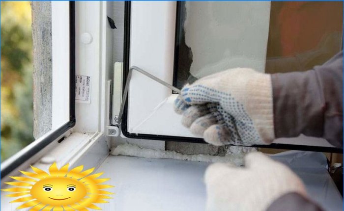 Reparo DIY, ajuste e manutenção de janelas de plástico de PVC