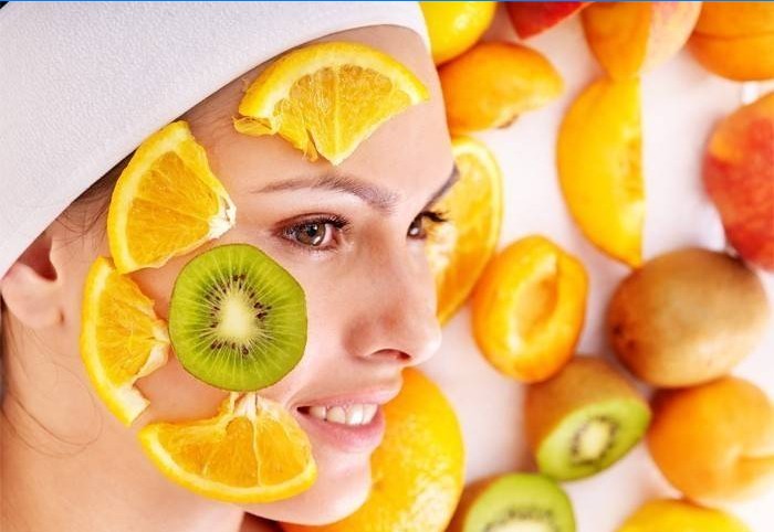 Máscara facial de frutas