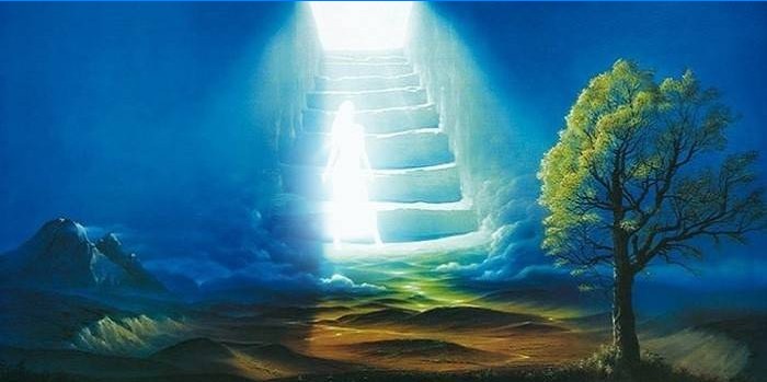 A alma sobe as escadas para o céu