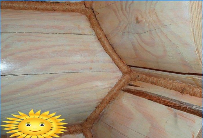 Calafetagem faça você mesmo as costuras de uma casa de toras de madeira