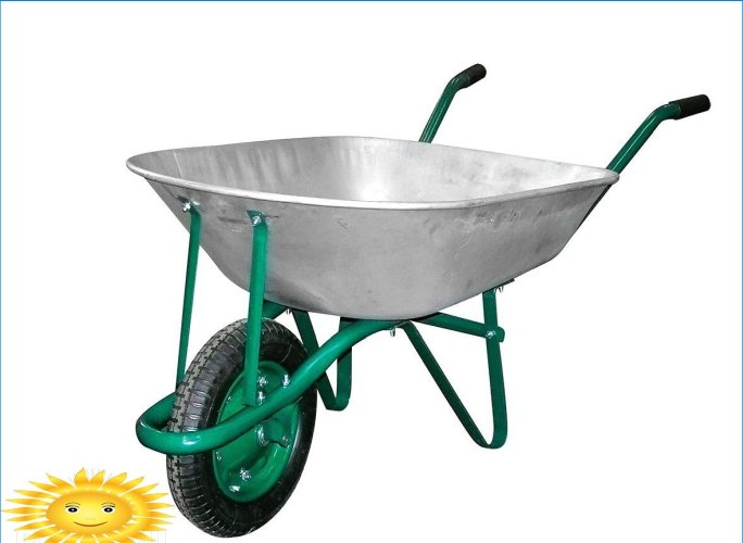 Como escolher um carrinho de jardim, um carrinho de mão para as necessidades domésticas