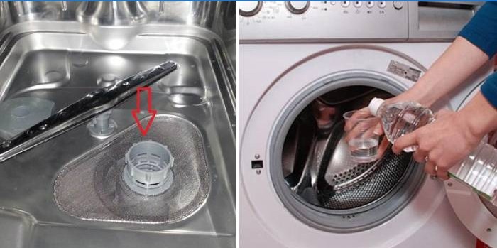 Remoção da placa da máquina de lavar e da louça