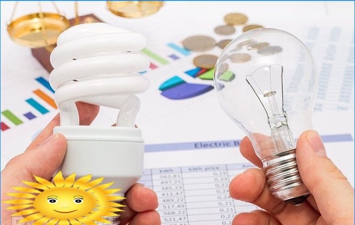 Lâmpadas fluorescentes que economizam energia - mitos e realidade da economia