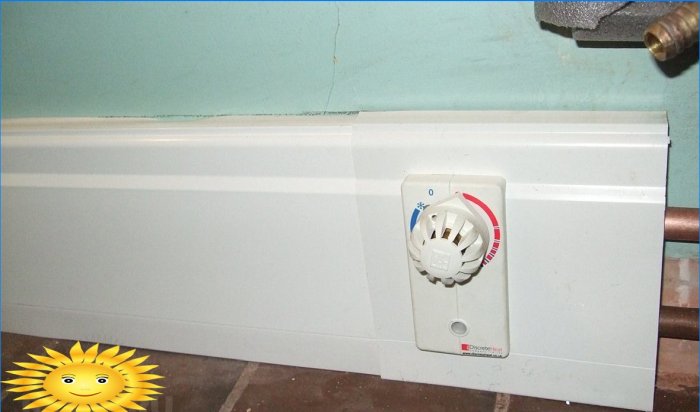 Radiador de pedestal com termostato