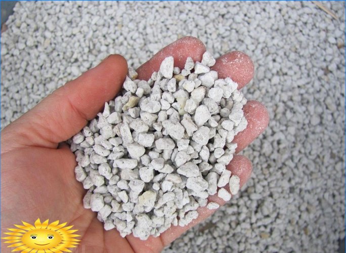 Perlita e areia perlita: características e características do material