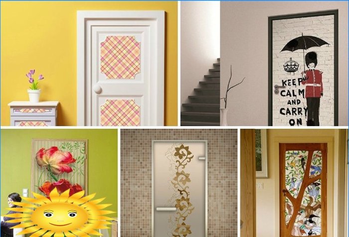 14 ideias para decorar uma porta interior