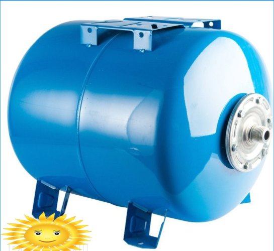 Acumulador hidráulico para sistemas de abastecimento de água: dispositivo, substituição de membrana