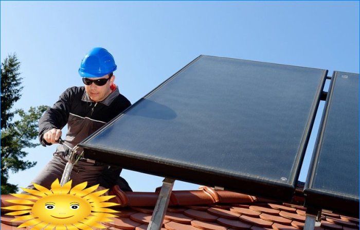Aquecimento doméstico com coletores solares