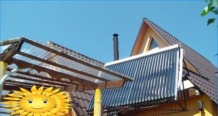 Aquecimento solar em casa com coletores