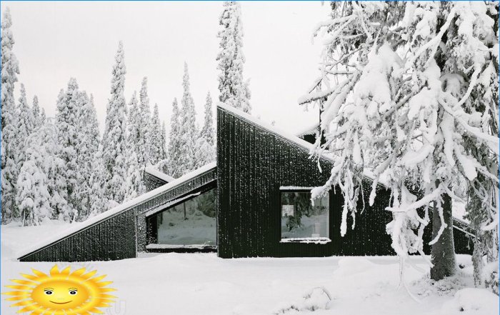 Casas alpinas incomuns - coleção de fotos de inverno