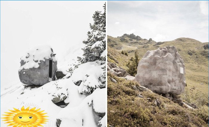 Casas alpinas incomuns - coleção de fotos de inverno