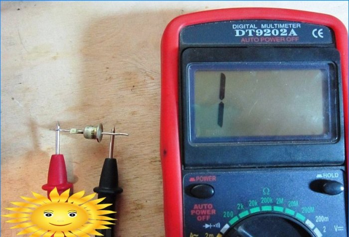 Teste de diodo com um multímetro