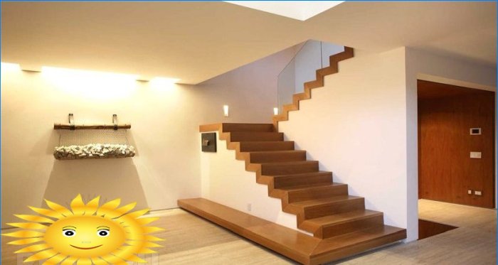 Escada de madeira na casa. 20 ideias de fotos